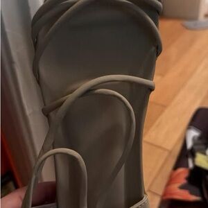 Elegant Beige Strappy Sandals